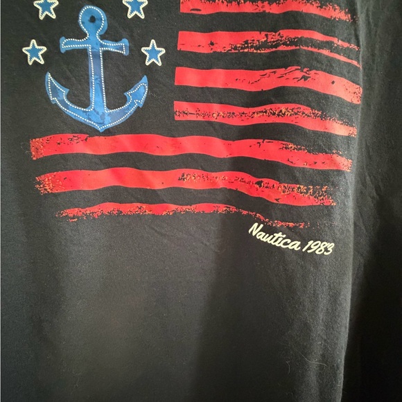 Nautica Jeans Dark Blue Anchor Tee - Picture 2 of 4